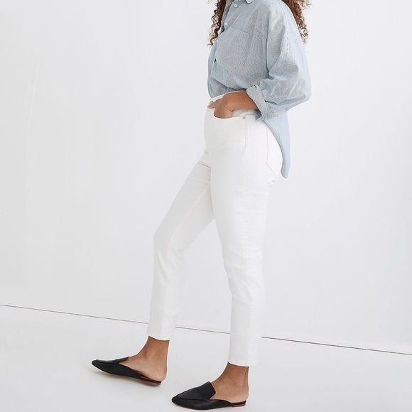 Madewell The Perfect Vintage Jean in white size 26 high rise skinny fall - Picture 4 of 15